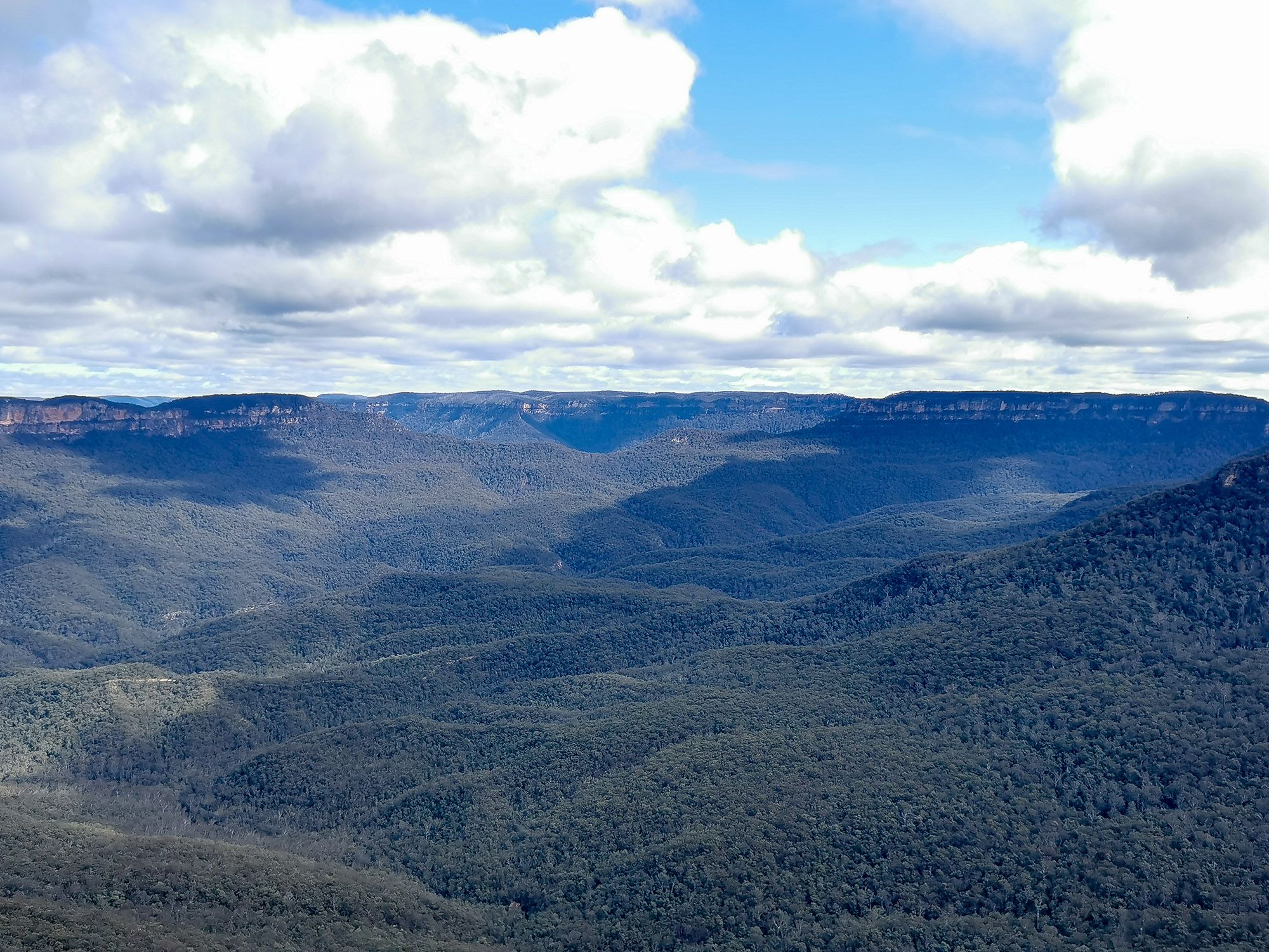 วิวพาโนรามาของ Jamison Valley